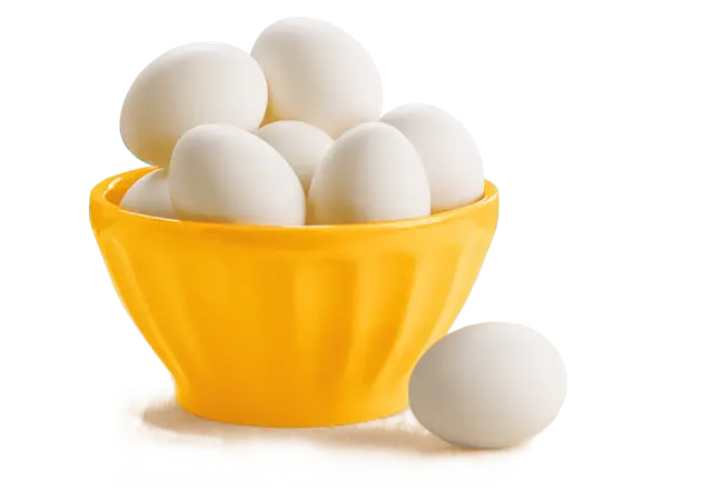 White Eggs in a Yellow Bowl