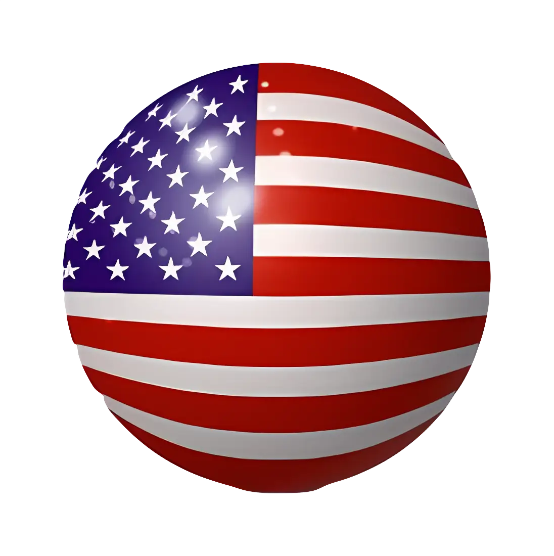 United States Flag Sphere Design