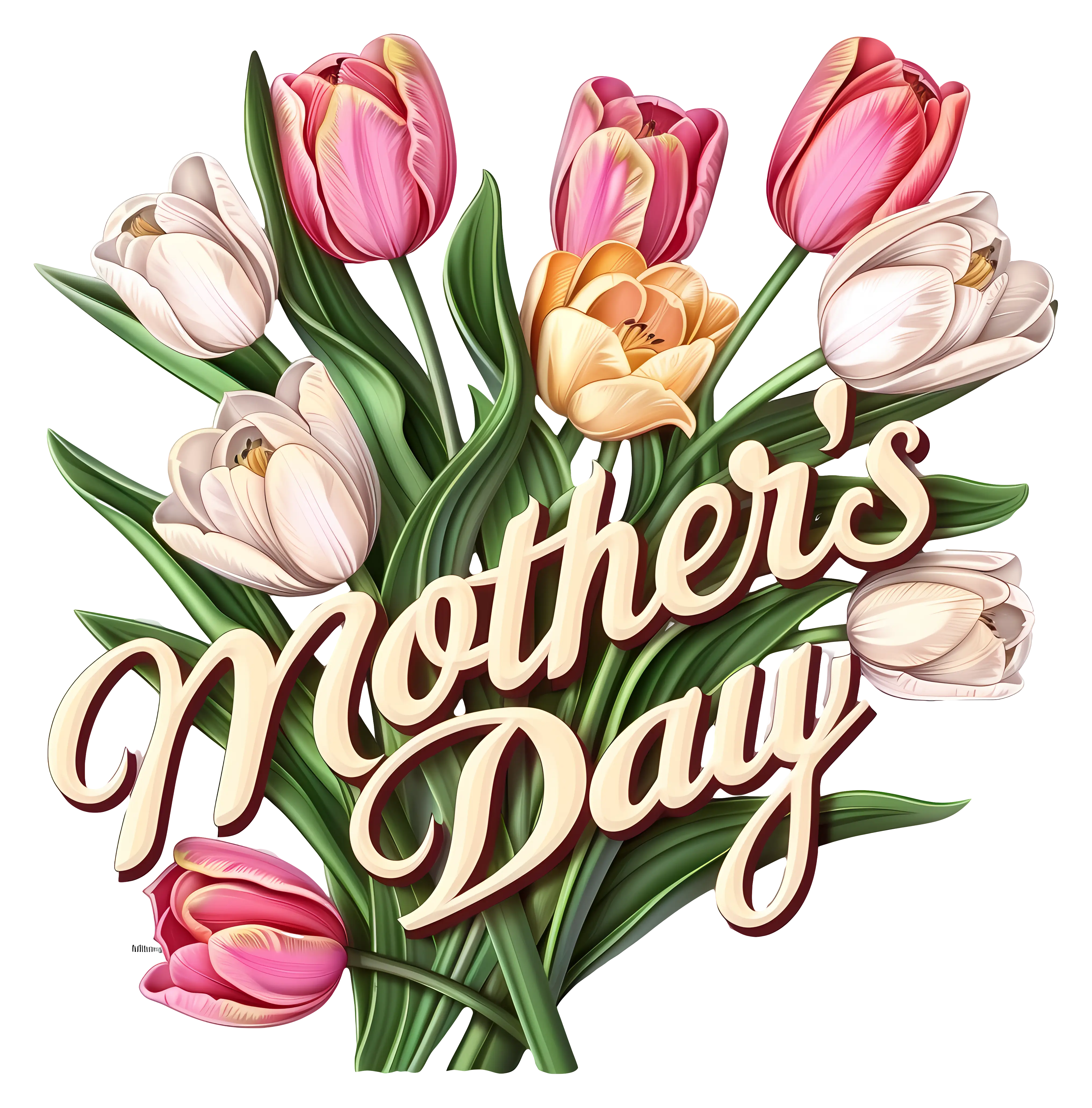 Mother&#039;s Day Celebration with Tulips