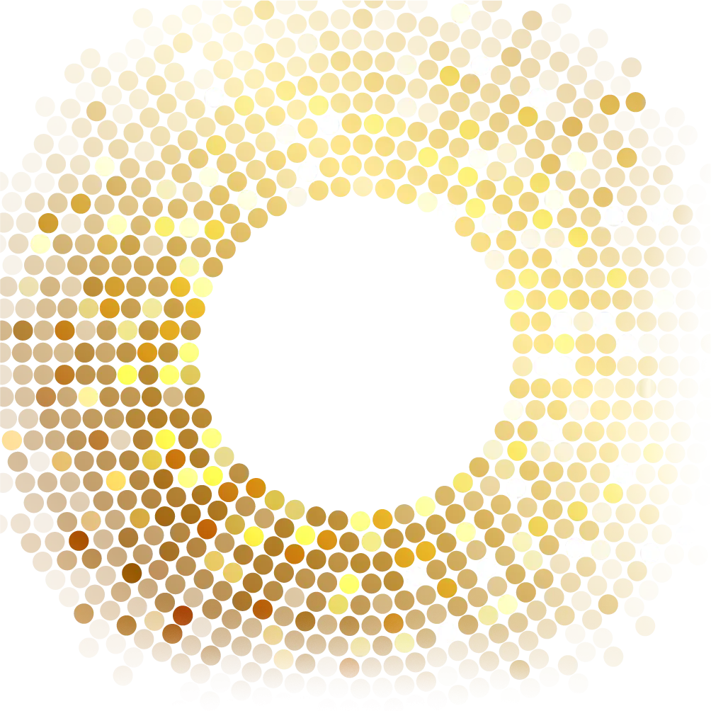 Golden Dotted Circle Pattern
