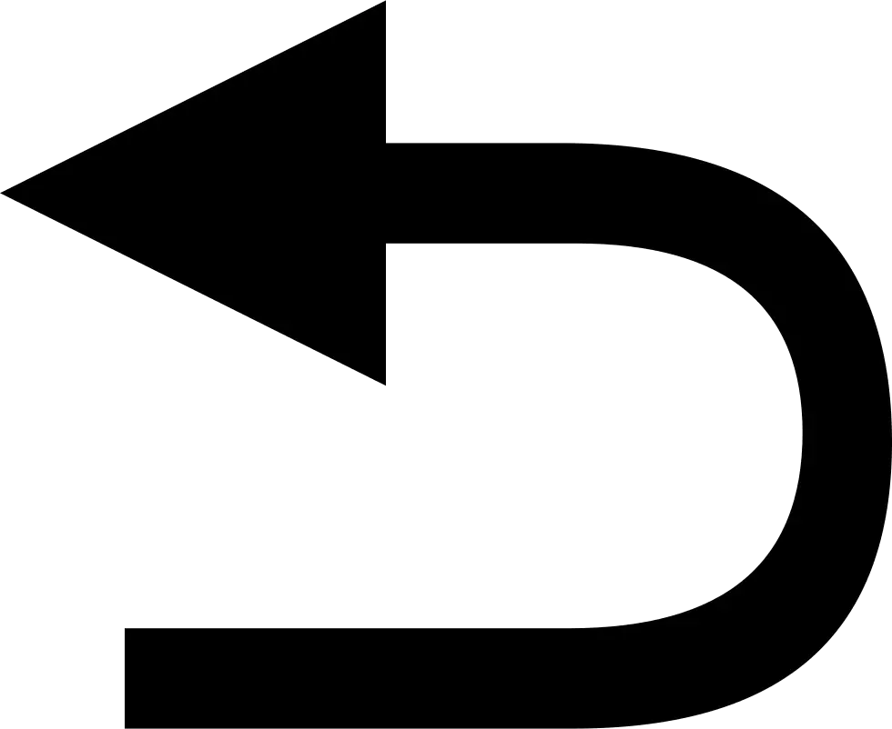 Black Leftward Arrow