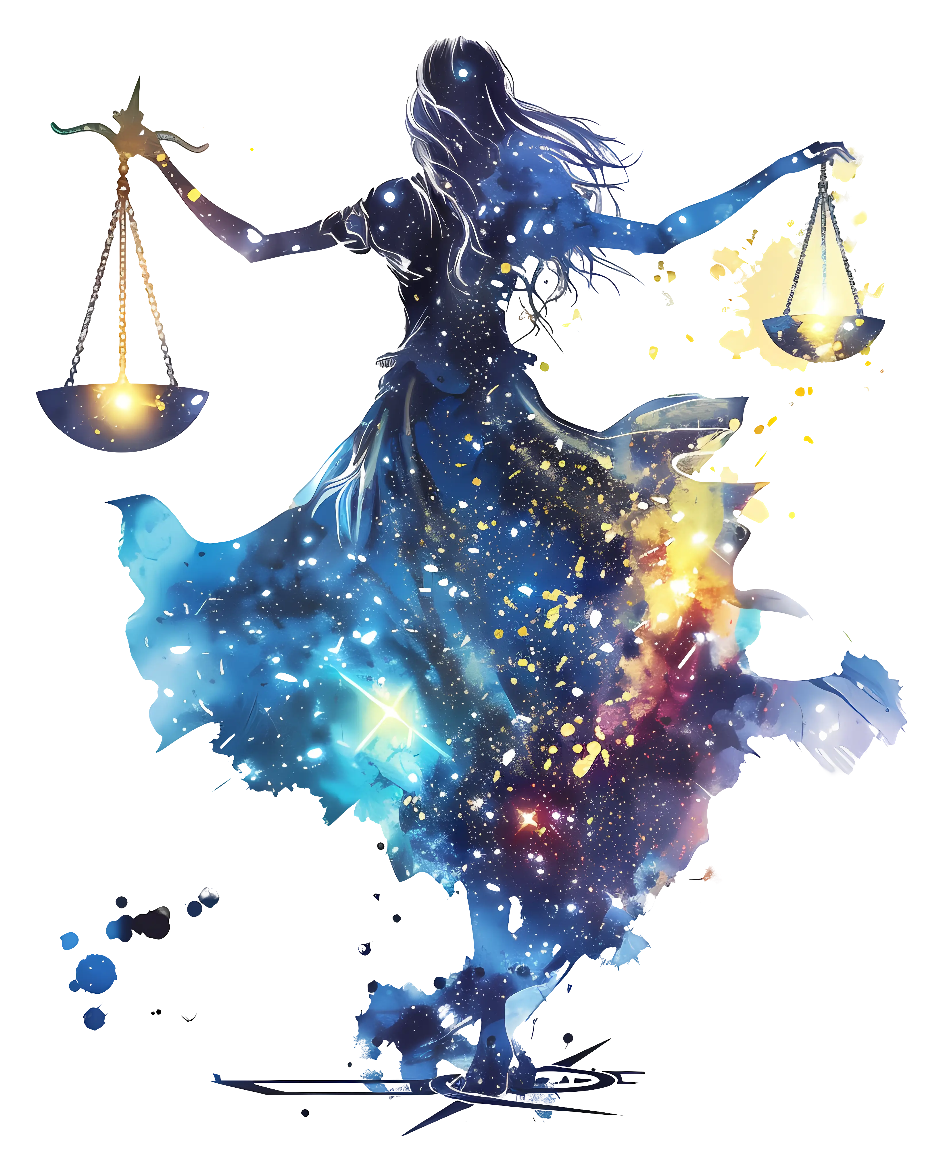 Libra Zodiac Sign with Scales