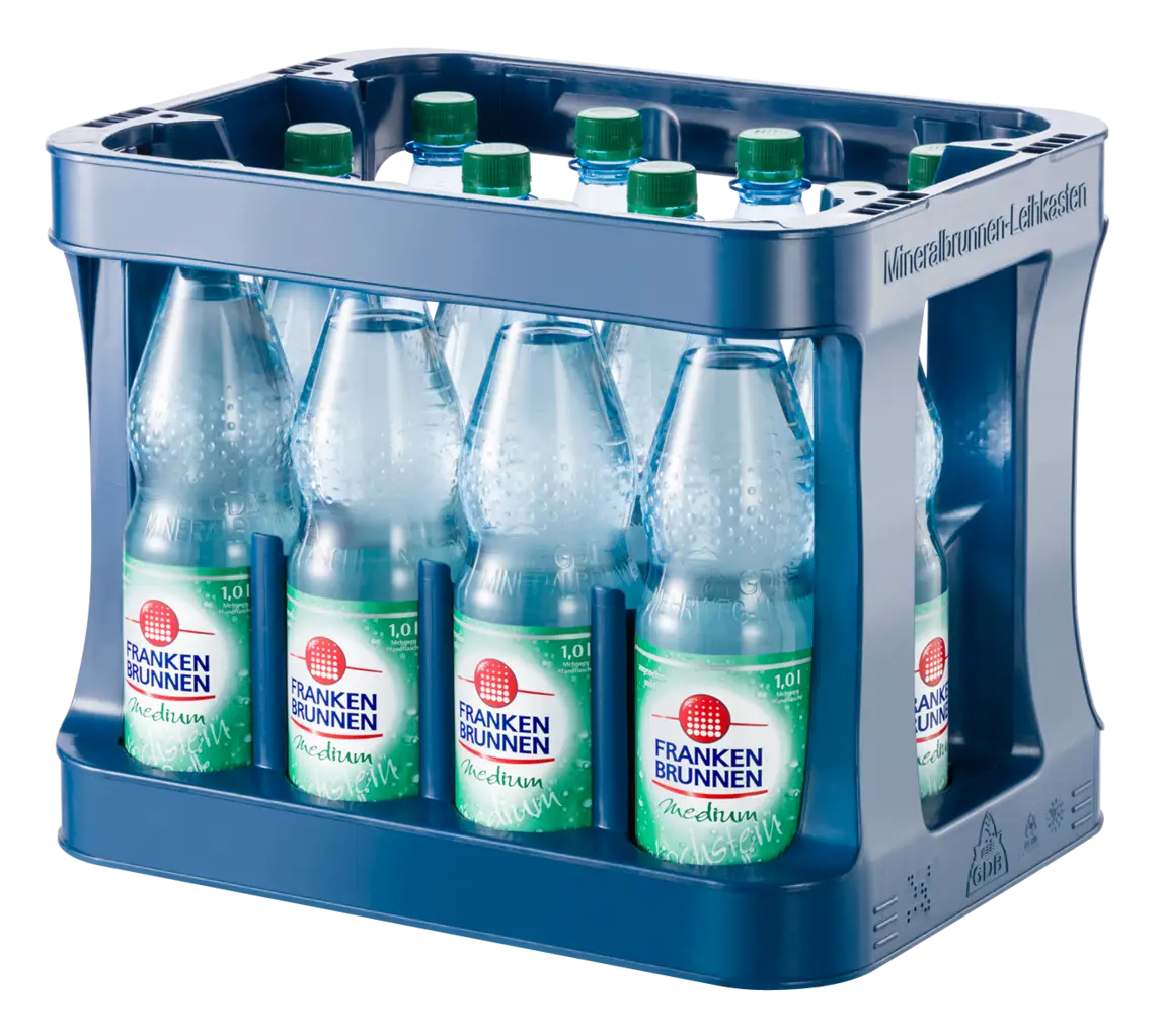 Crate of Water Bottles