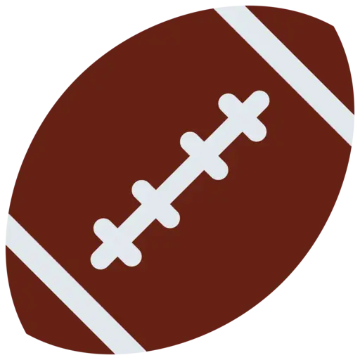 American Football with Brown Design