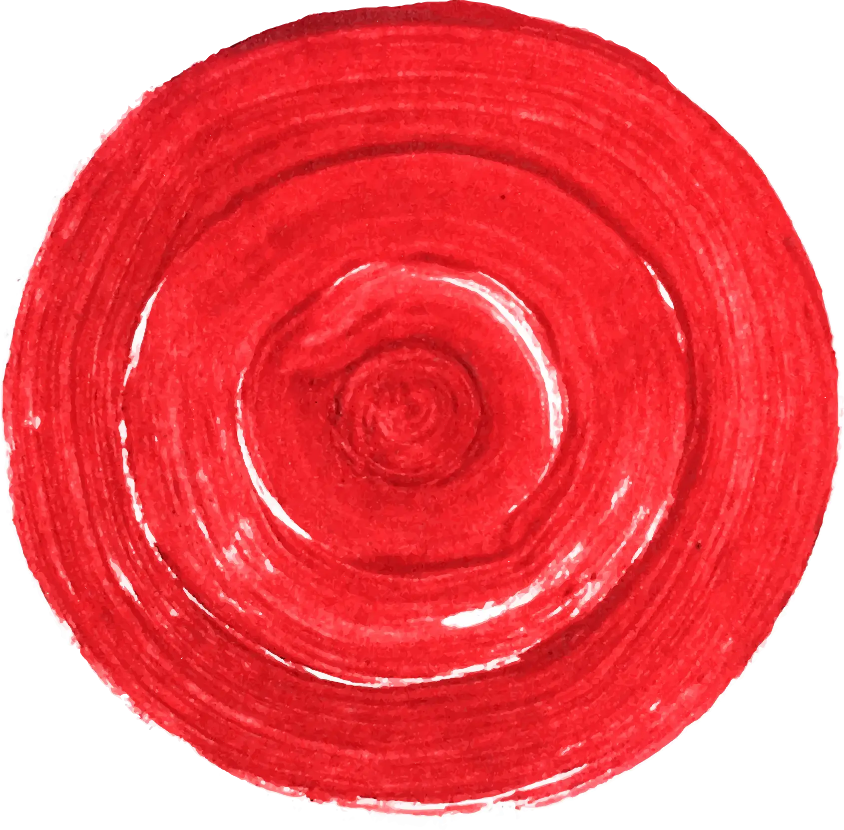 Red Painted Circle