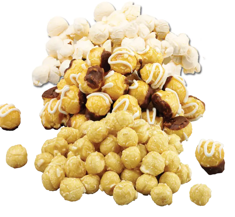 Assorted Popcorn Mix with Caramel and Cheese