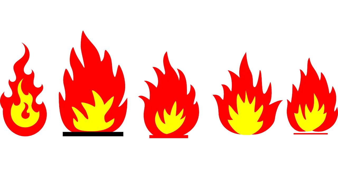 Set of Flames Illustrations