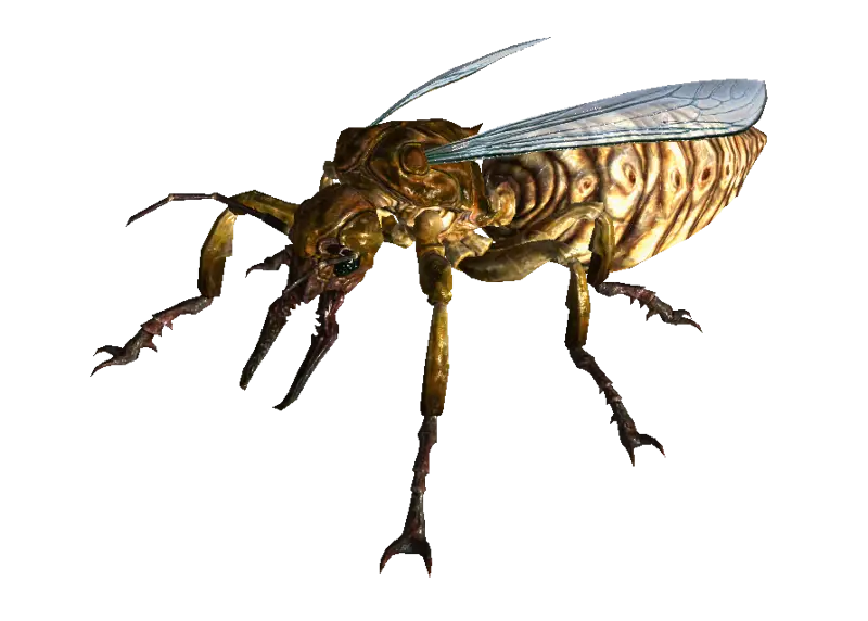 Realistic Insect with Wings Illustration