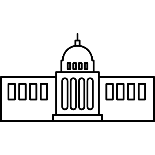 Line Art of Government Building