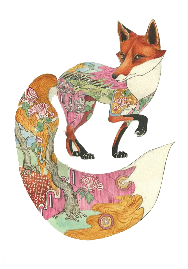 Decorative Fox Illustration