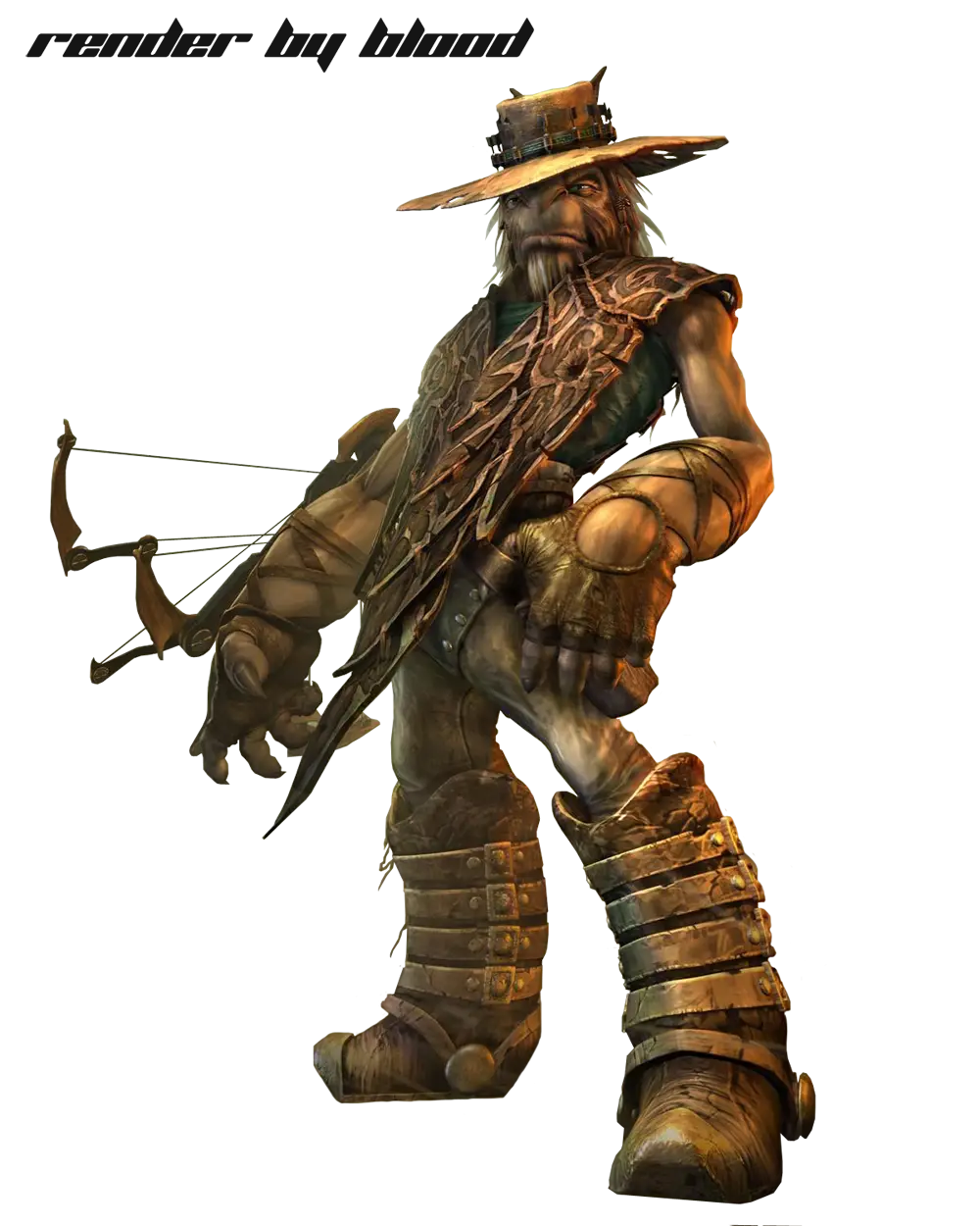 Fantasy Character with Crossbow