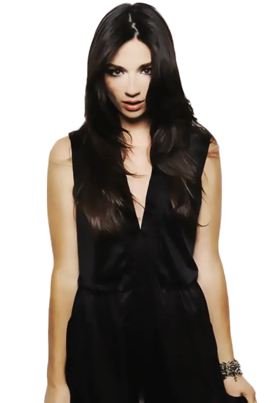 Stylish Woman in Black Dress