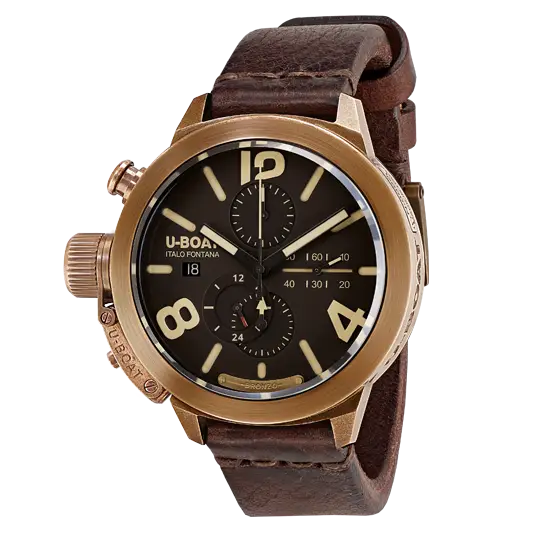 Luxury Wristwatch with Leather Strap