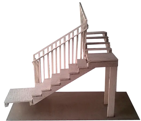 Wooden Staircase Model