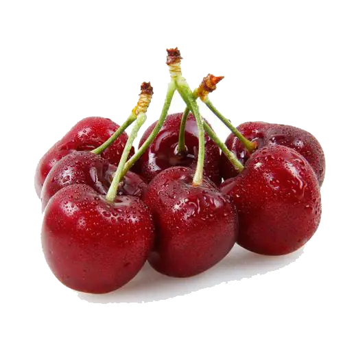 Fresh and Juicy Red Cherries