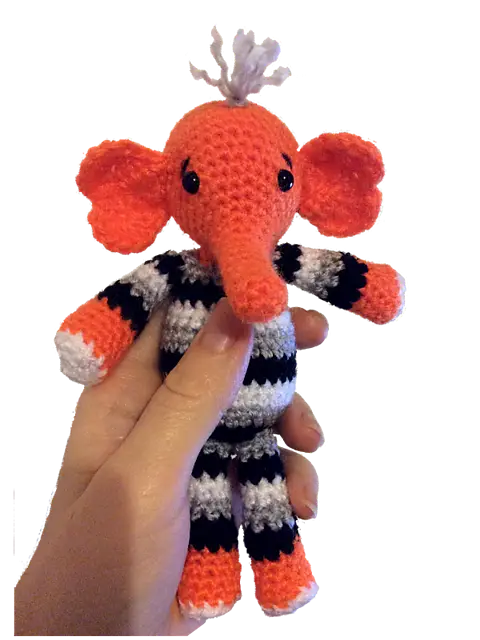Handmade Crochet Elephant Toy