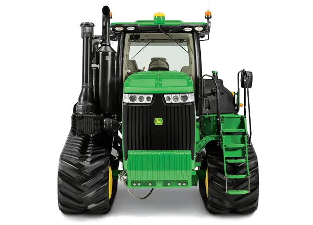 Front View of Green Farming Tractor