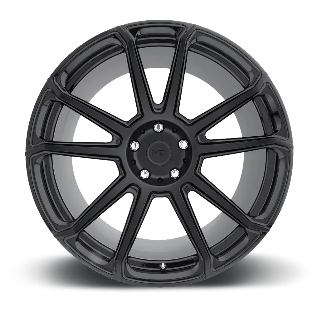 Car Wheel with Stylish Black Rim