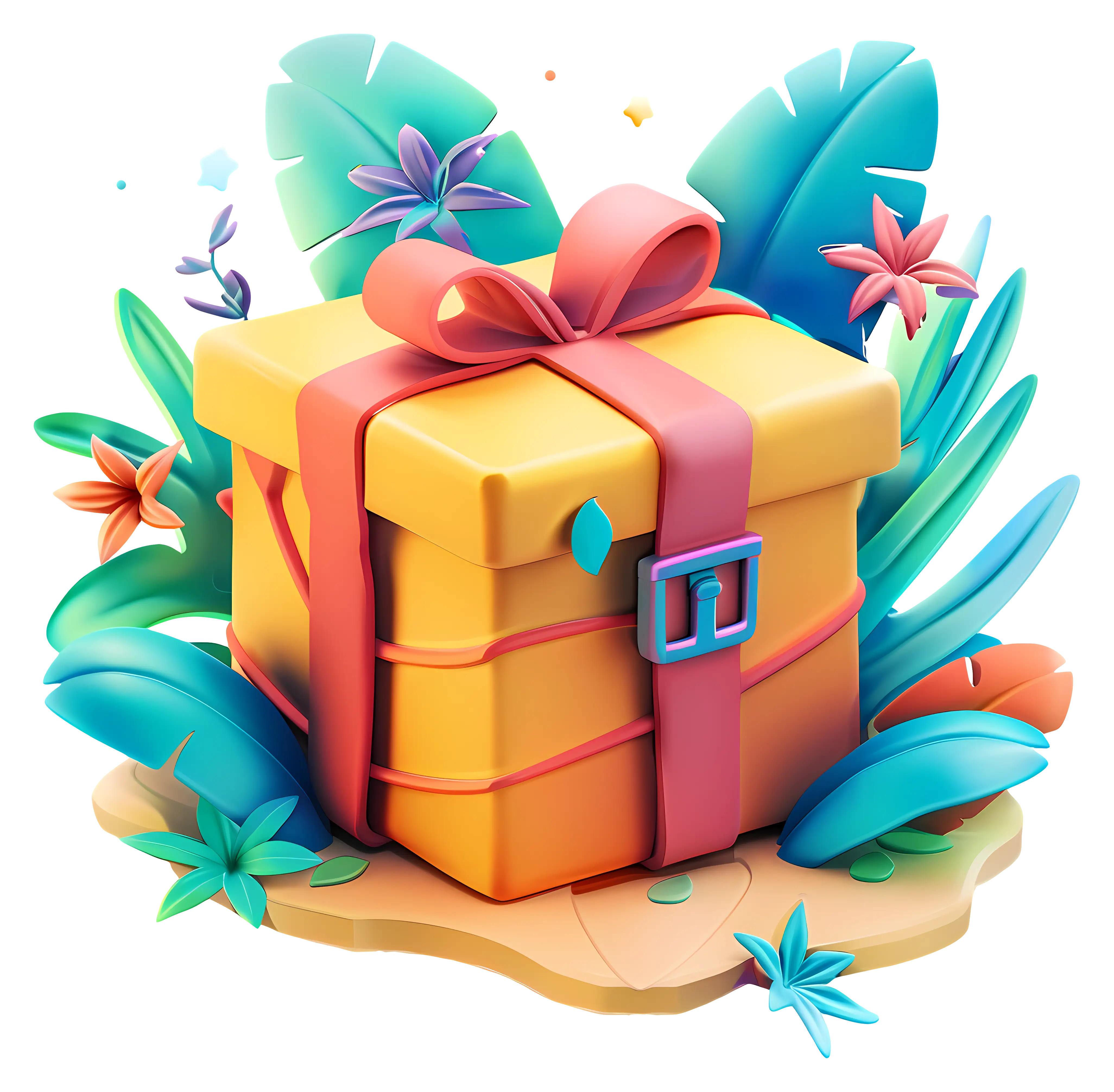 Colorful Wrapped Gift Box