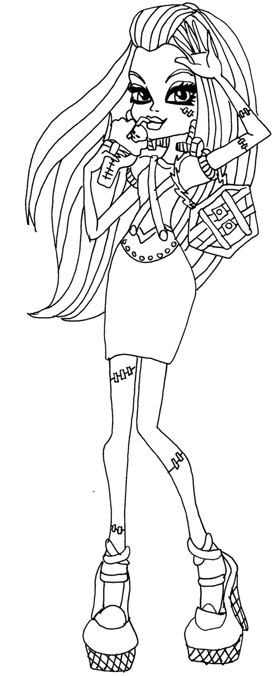 Monster High Character Coloring Page