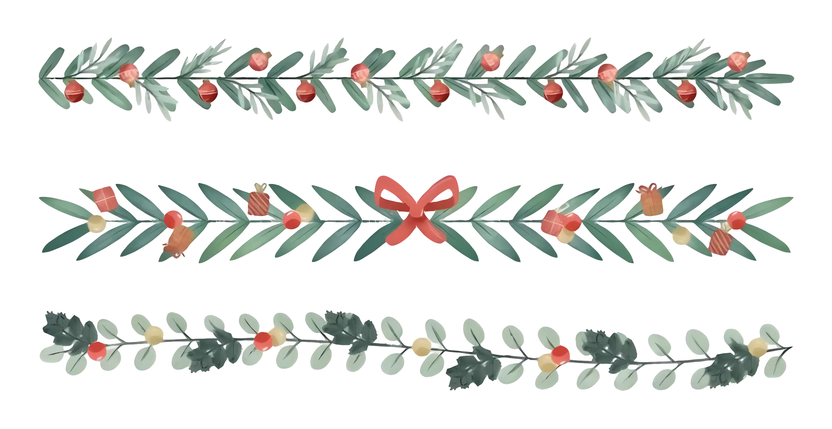 Decorative Christmas Foliage Garland Collection