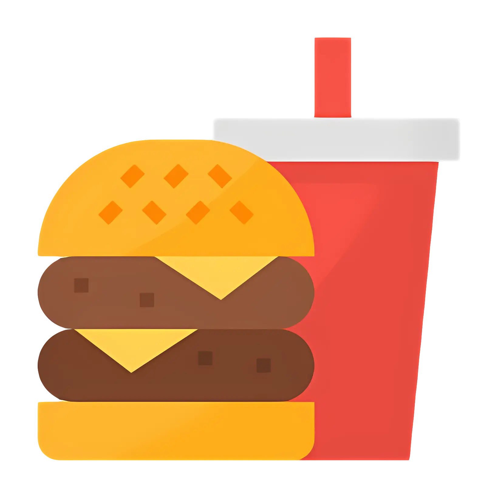 Cheeseburger and Soda Icon