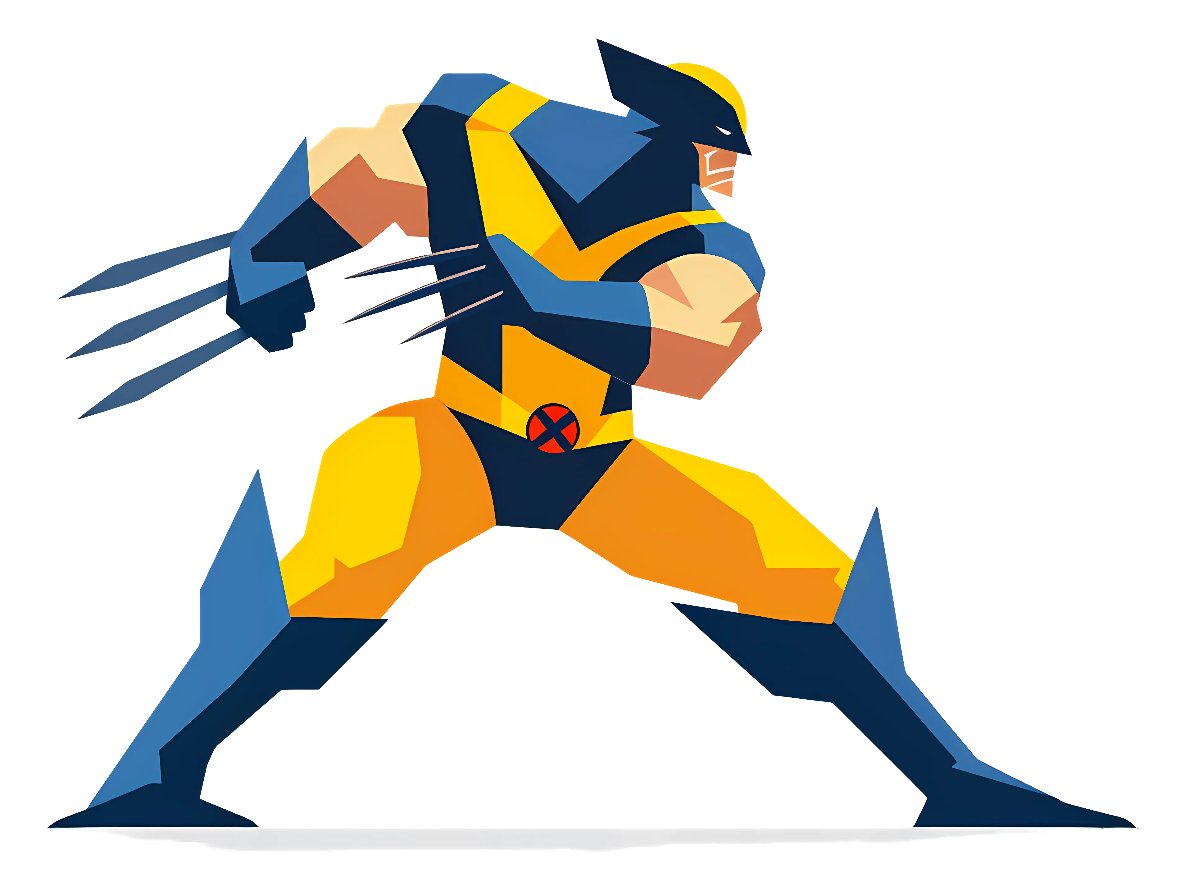 Powerful Superhero with Claws