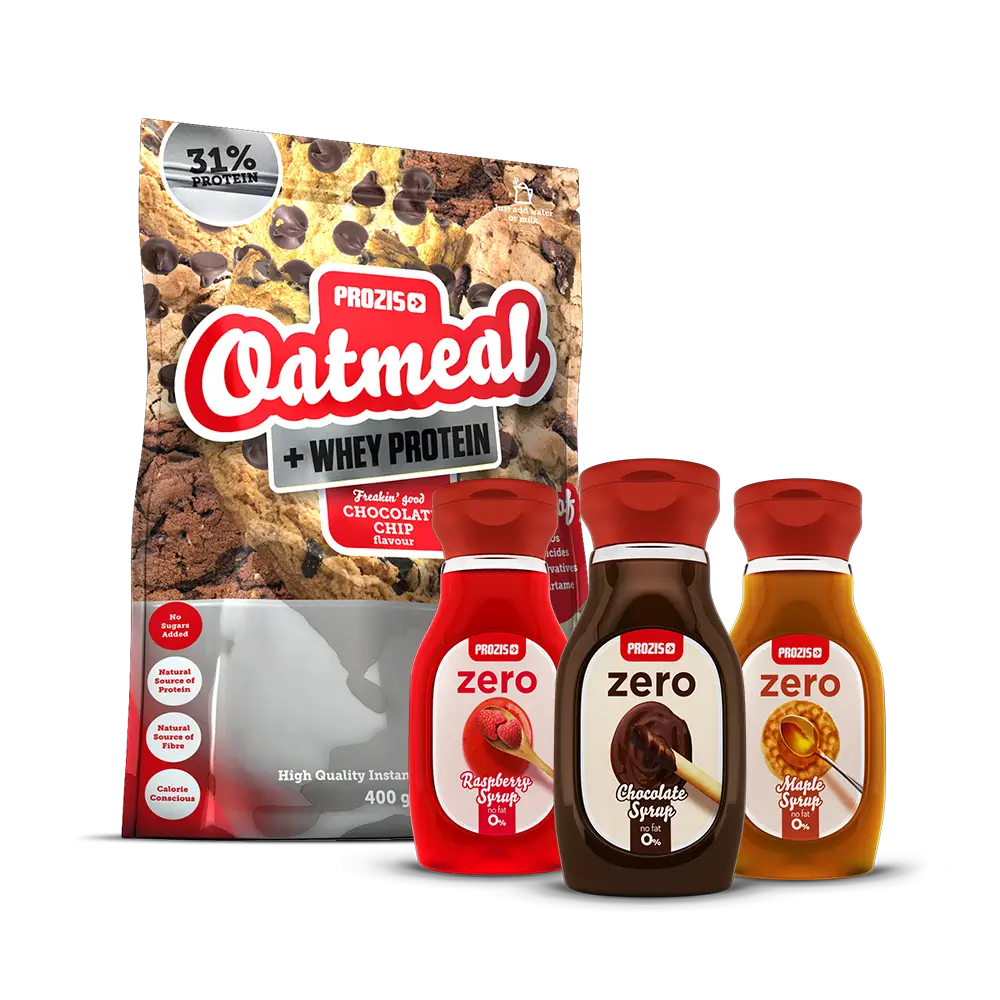 Oatmeal with Whey Protein and Syrup