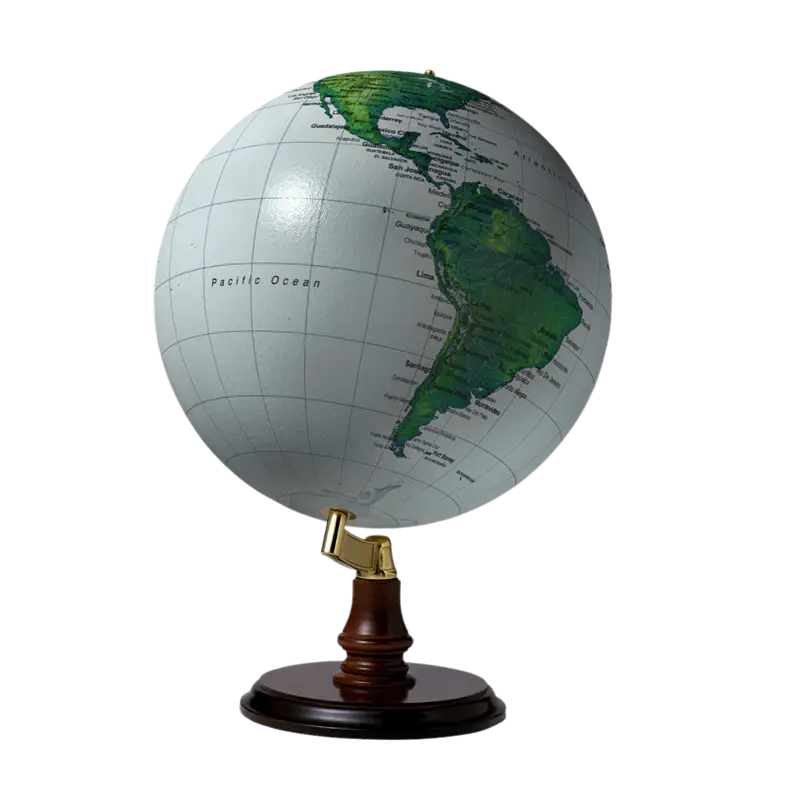 World Globe on Stand