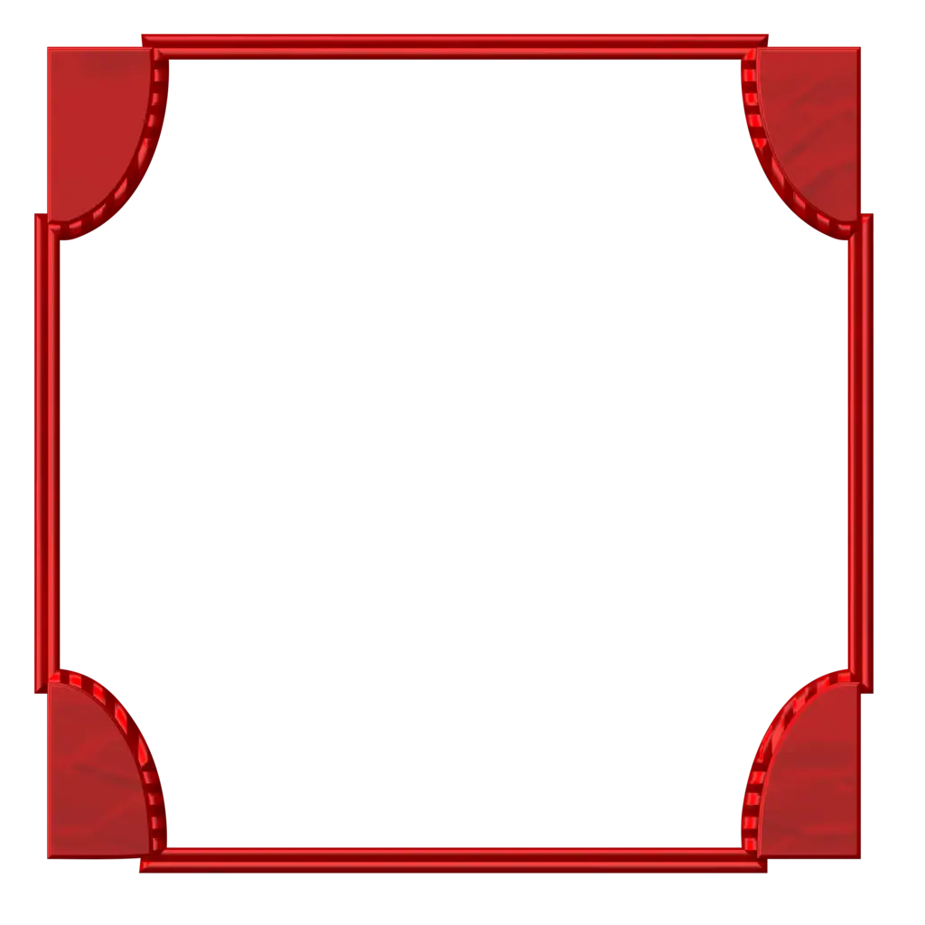 Red Decorative Frame