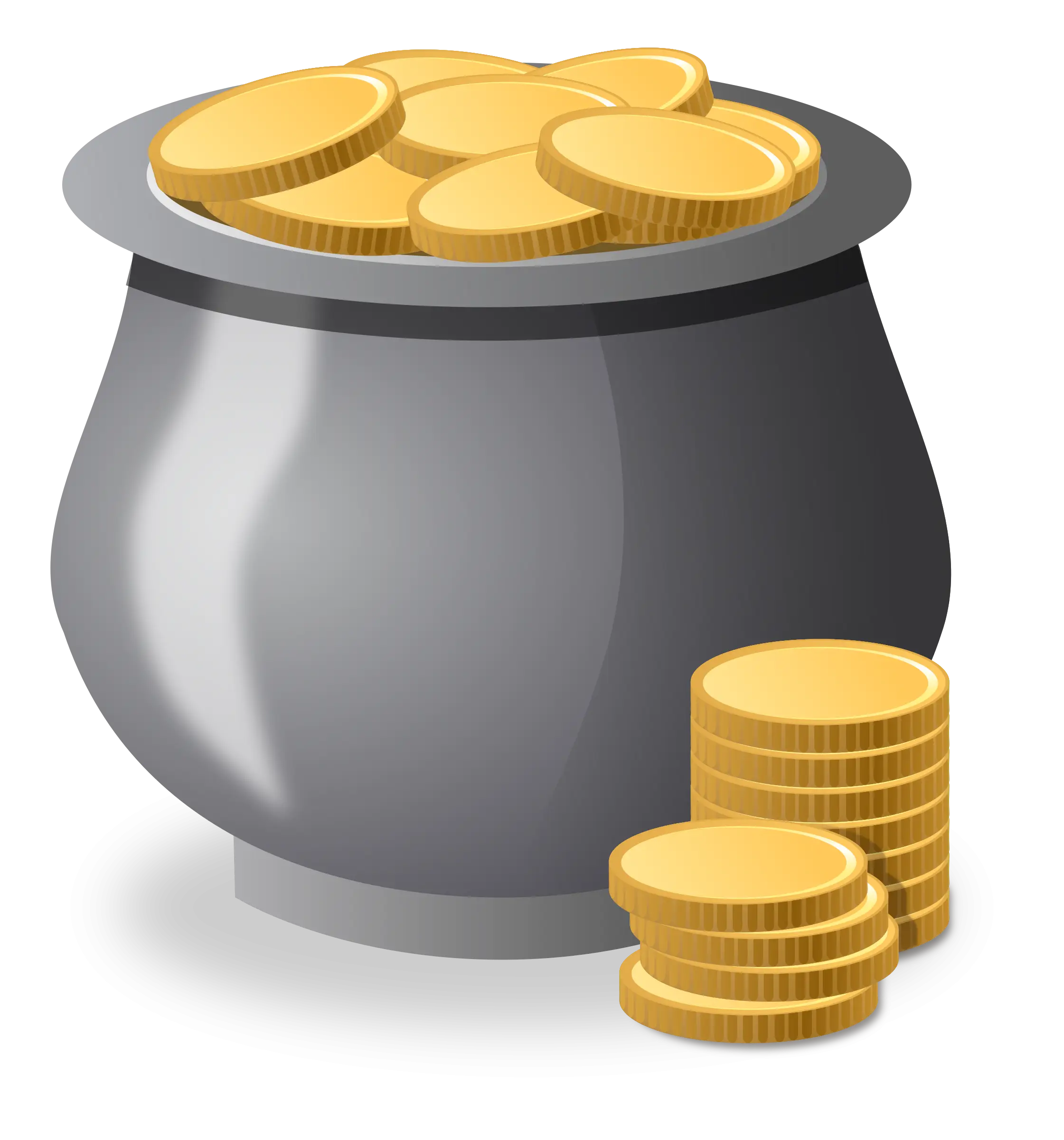 Pot of Gold with Coins