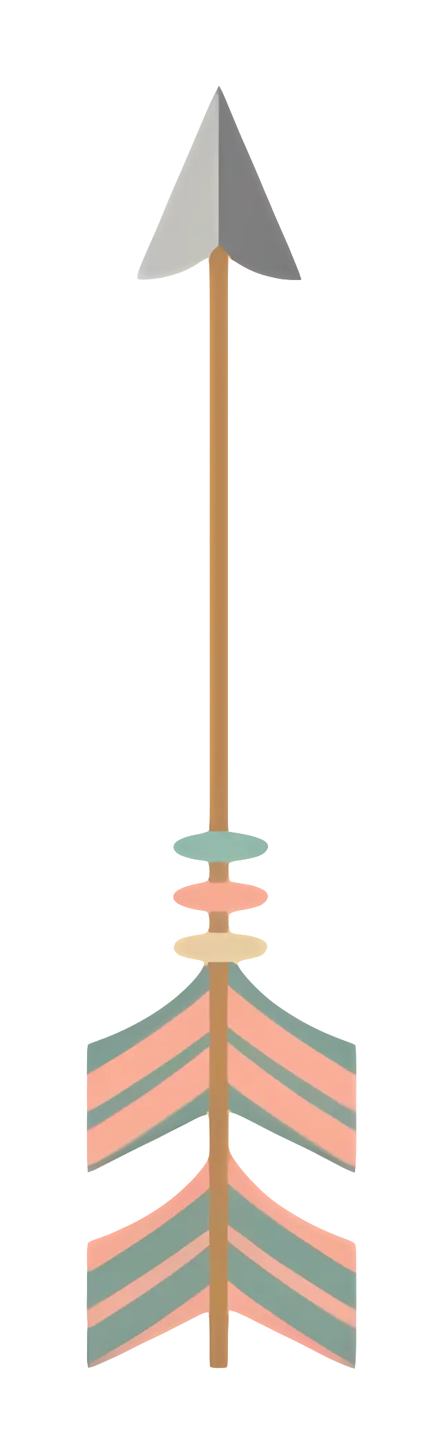 Striped Decorative Arrow