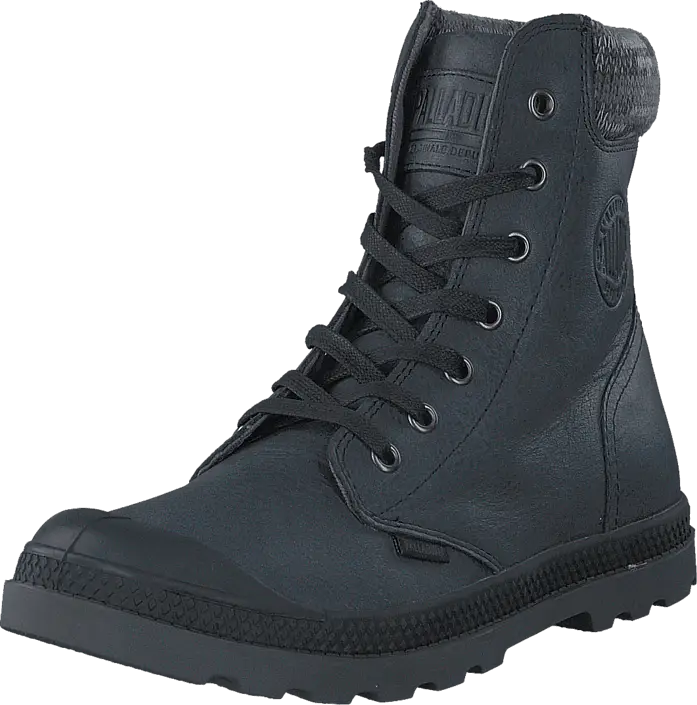 Black Combat Boot for Outdoor Use