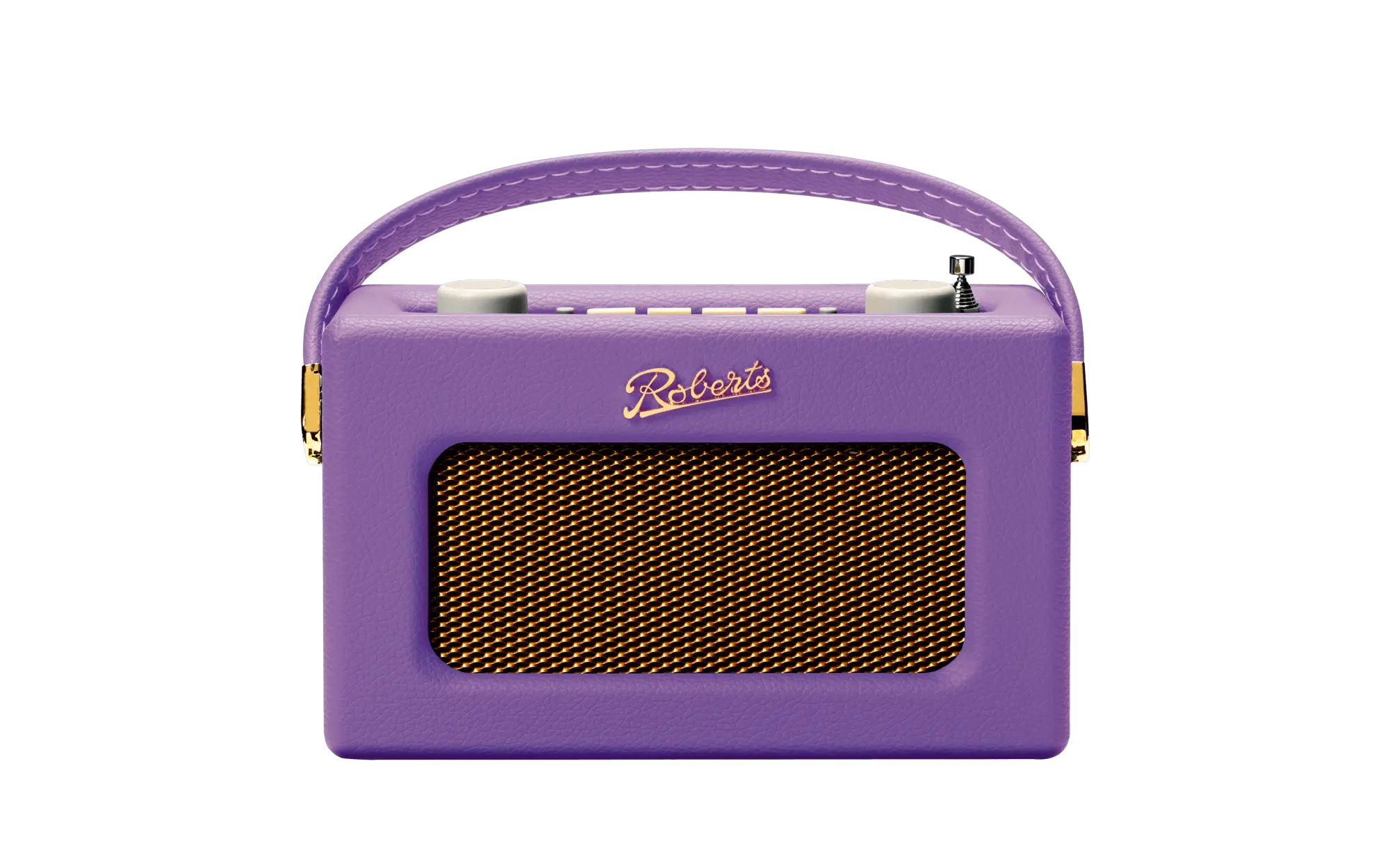 Purple Portable Radio with Retro Design