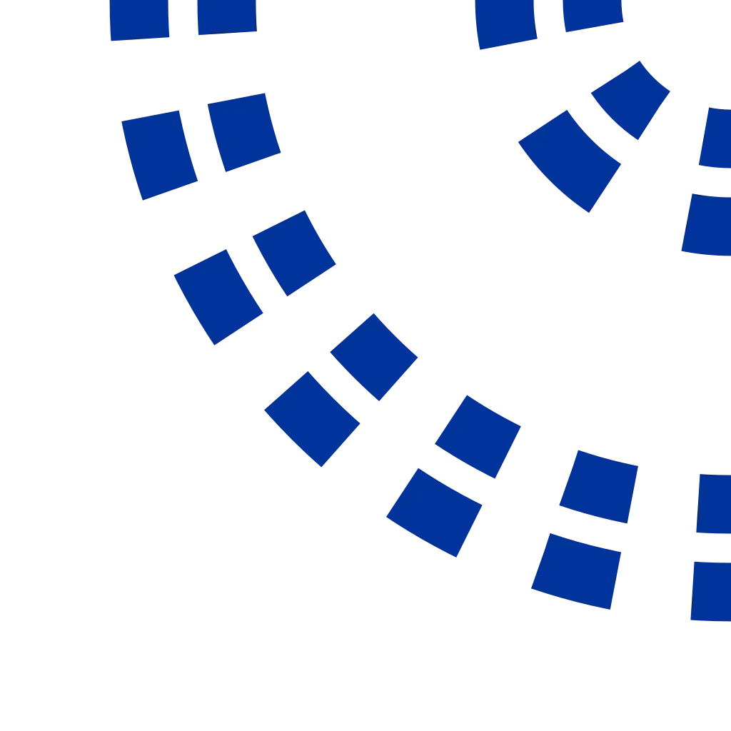 Blue Geometric Pattern on White Background
