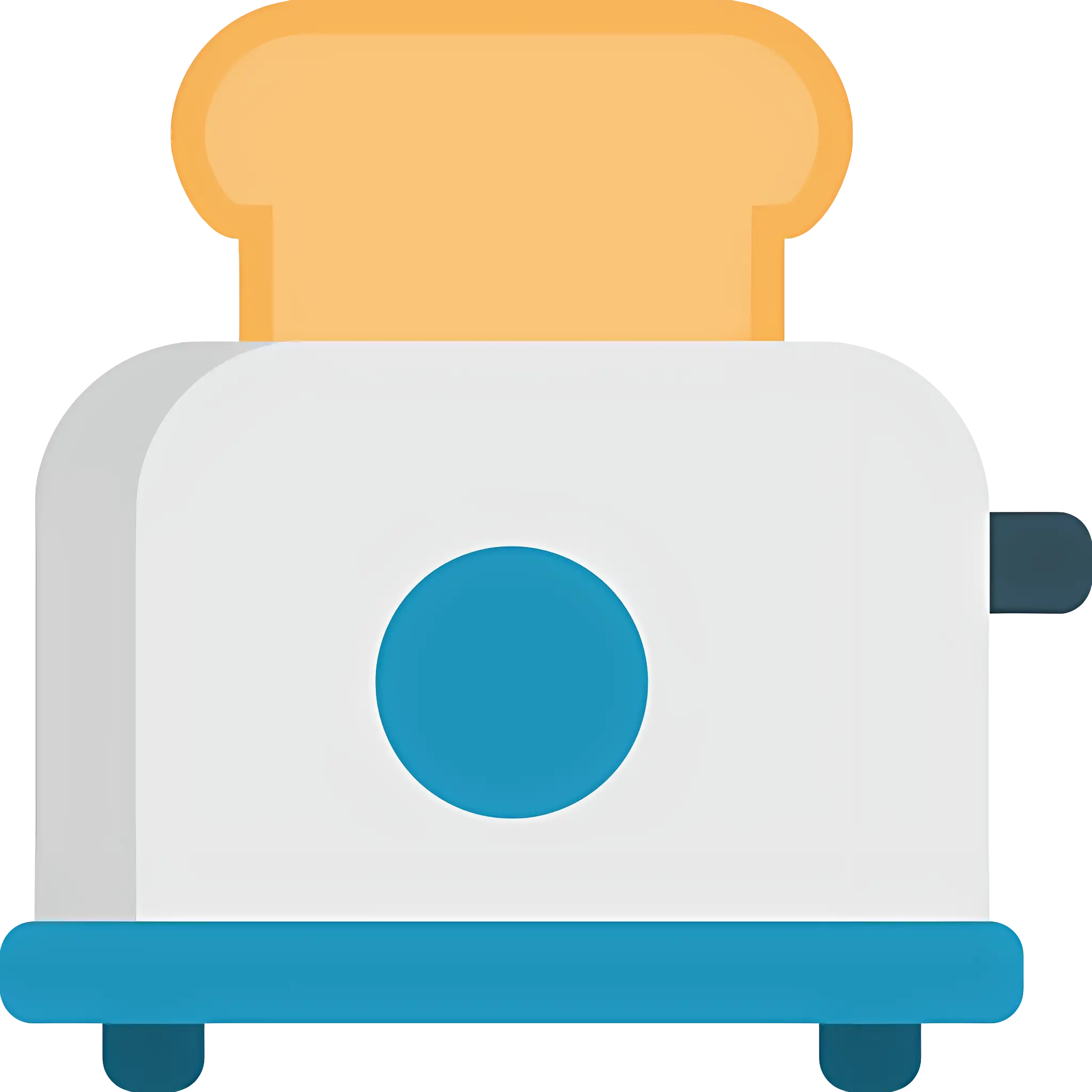 Toaster with Bread Illustration
