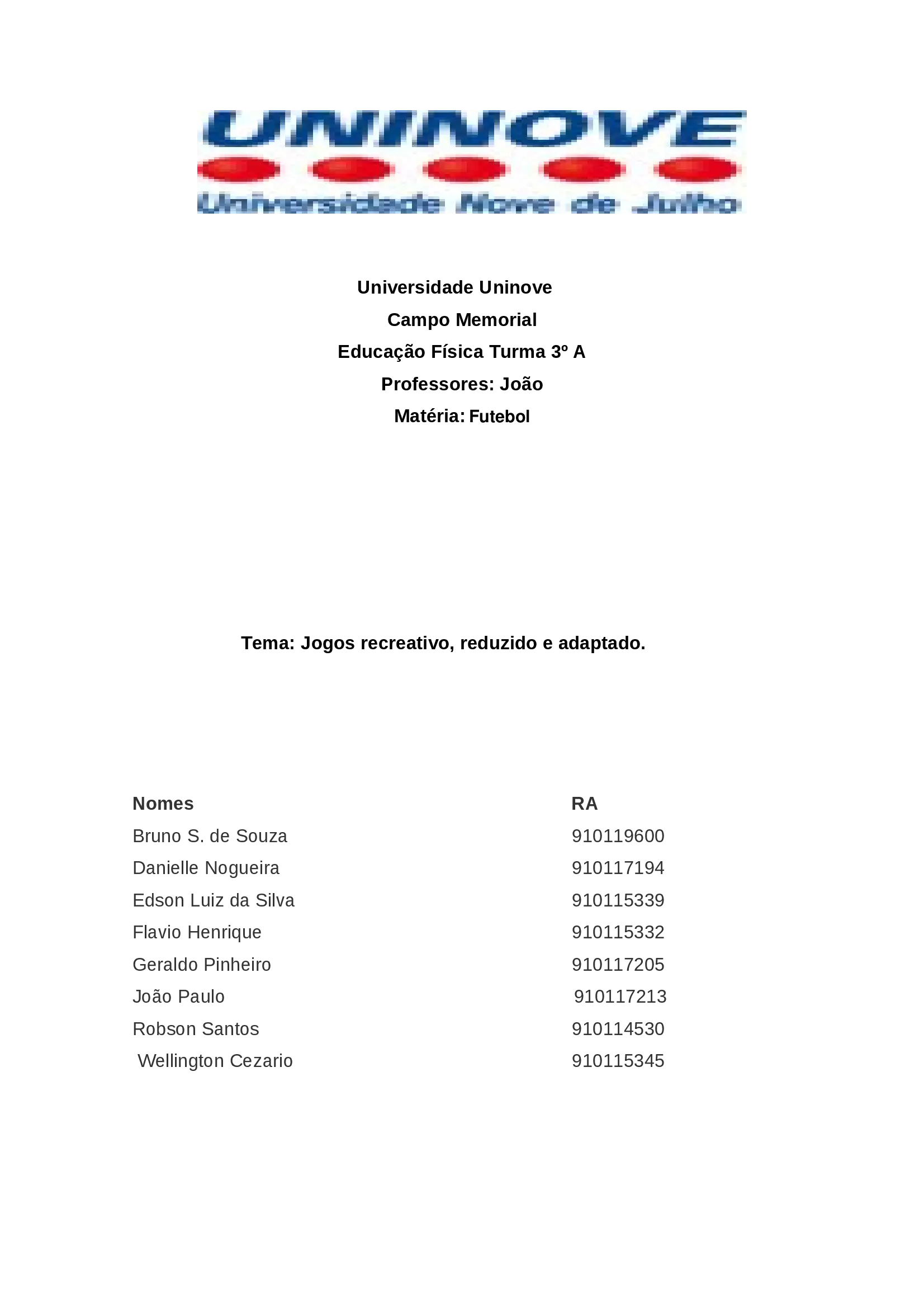 Uninove University Document