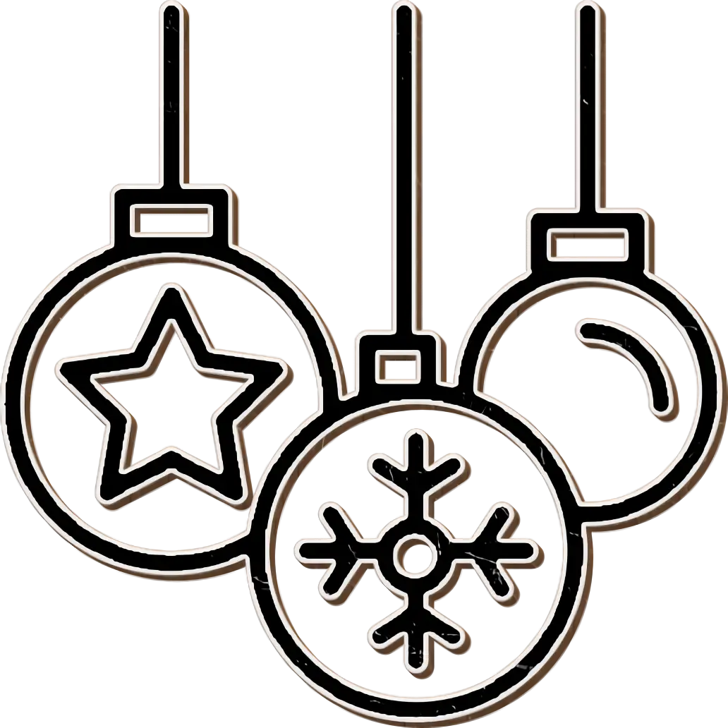 Outline Christmas Ornaments