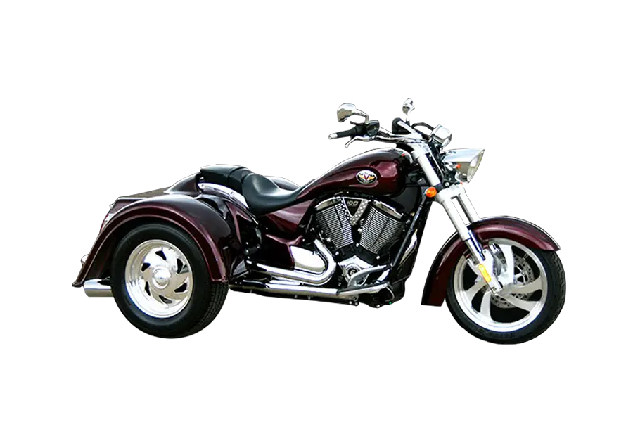 Three-Wheeled Motorcycle with Stylish Design
