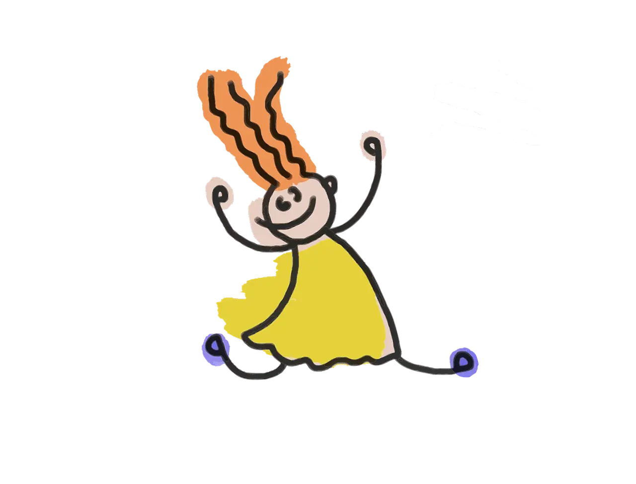 Happy Doodle Girl