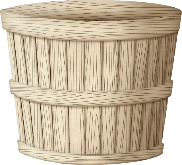 Rustic Wooden Barrel Design