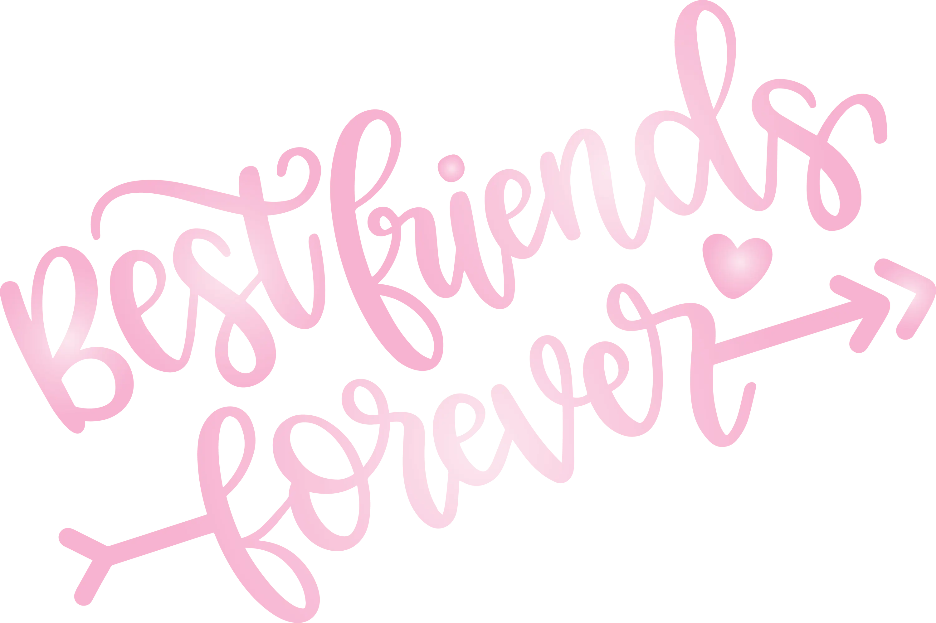 Best Friends Forever Text Design