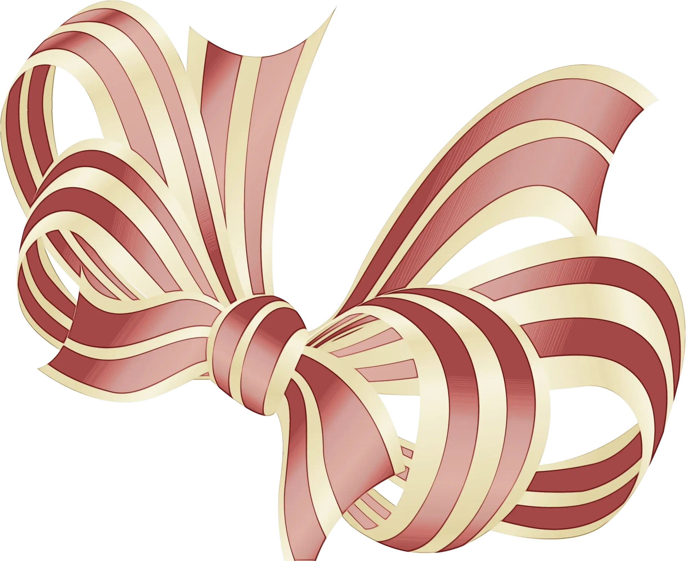 Striped Decorative Bow for Gifts