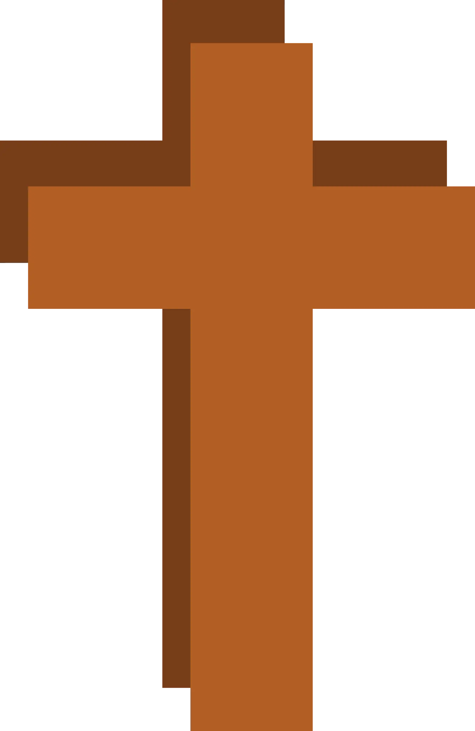 Brown Cross Symbol