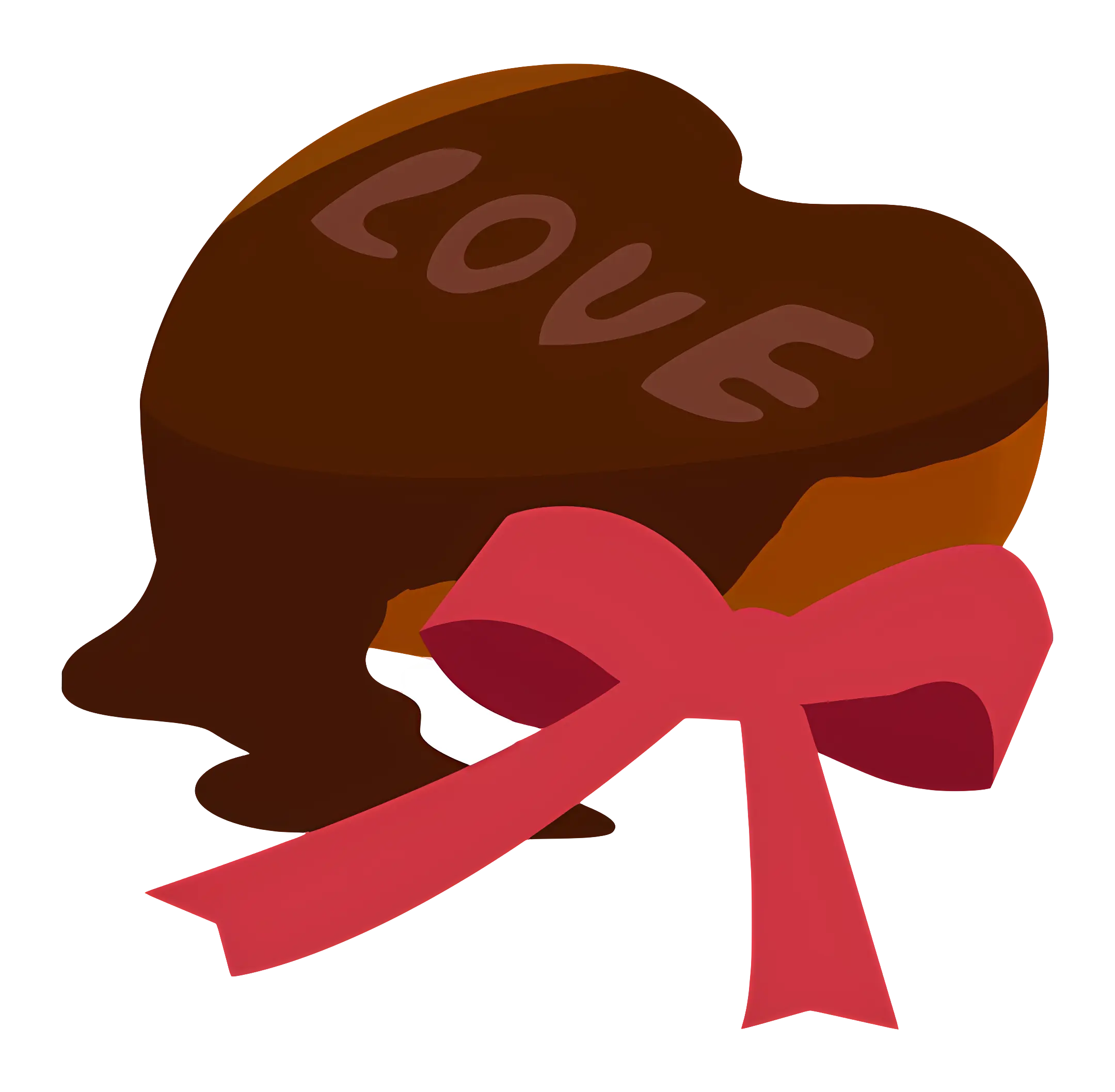 Heart-shaped Chocolate with Love