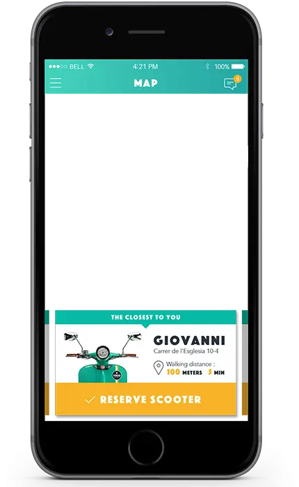 Smartphone with Map App