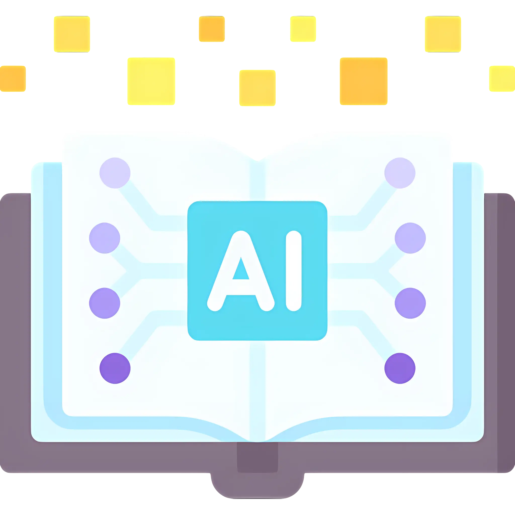 AI Book Technology Illustration