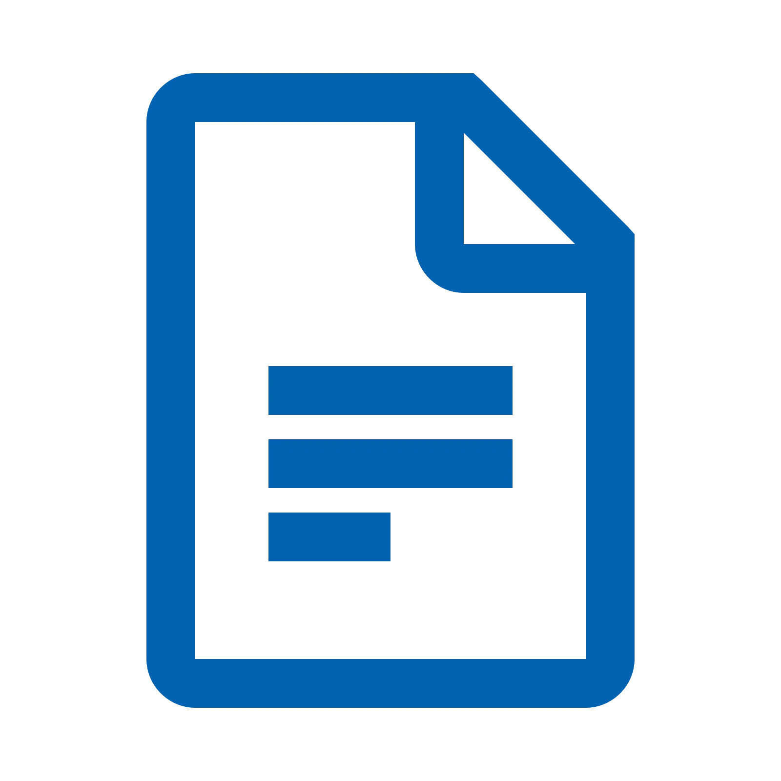Blue Document Icon
