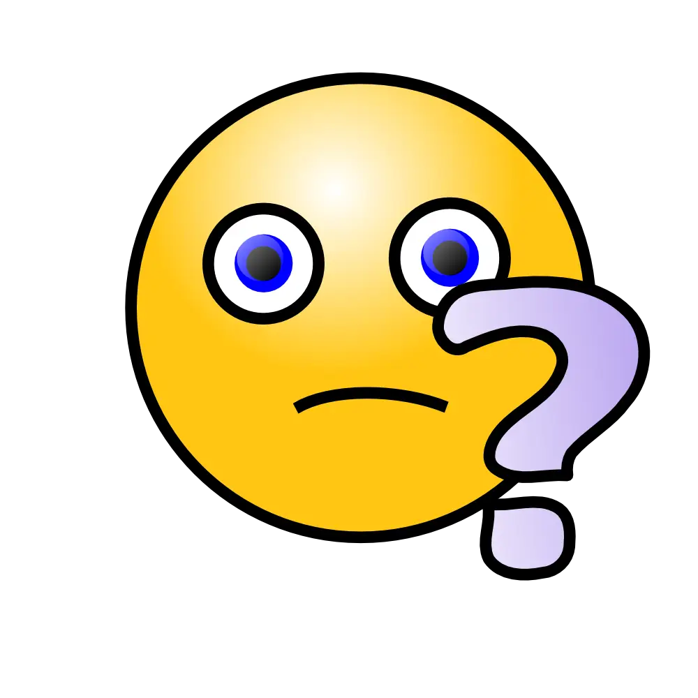 Confused Emoji with Question Mark