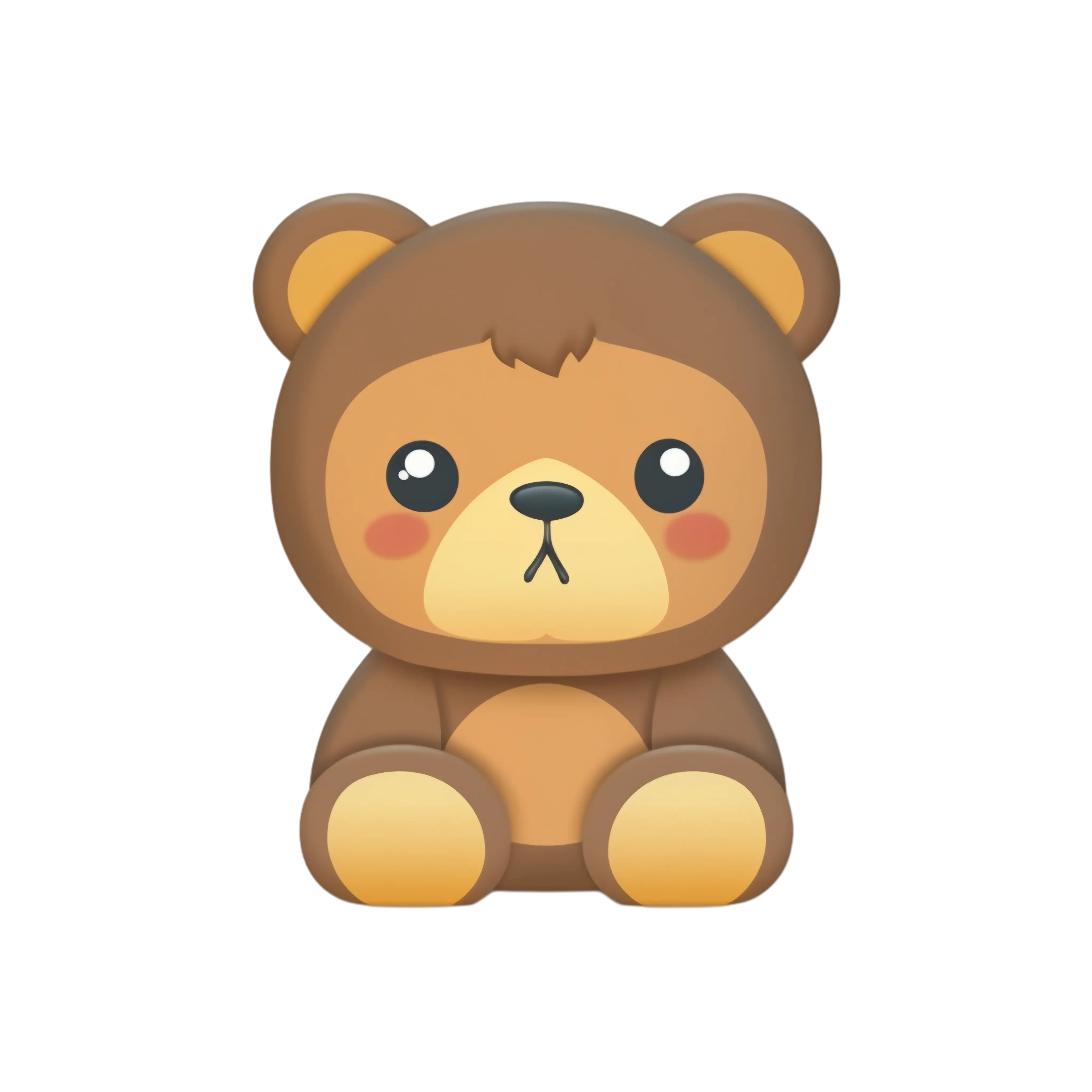 Cute Brown Teddy Bear Cartoon